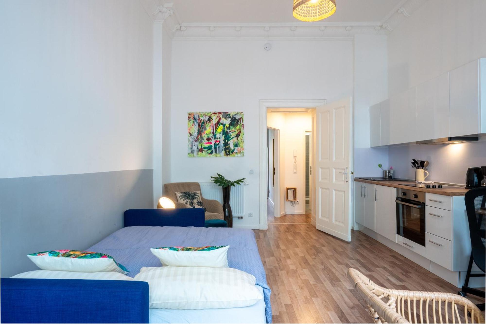 Modern, Central Flat With Workspace Berlin Luaran gambar
